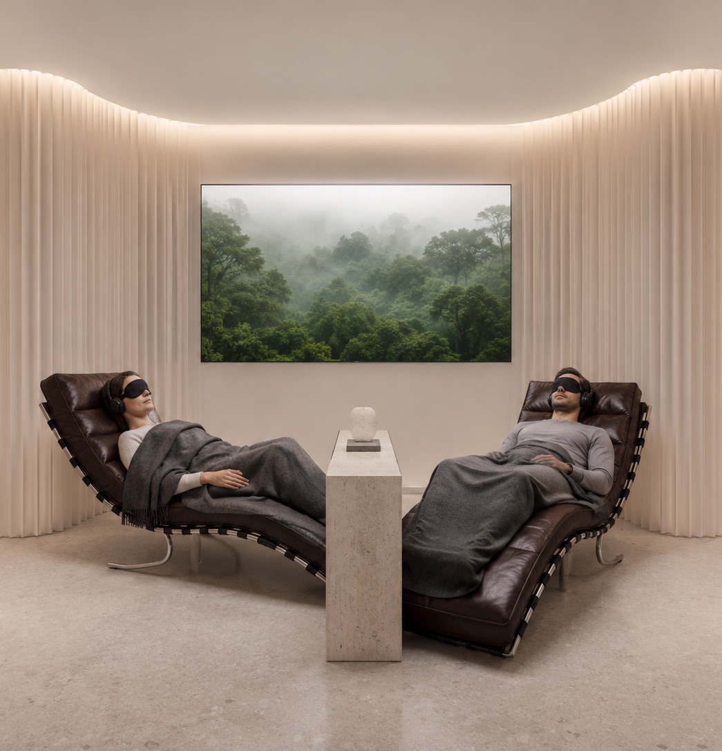 Couples suite concept with two Lira 2 loungers