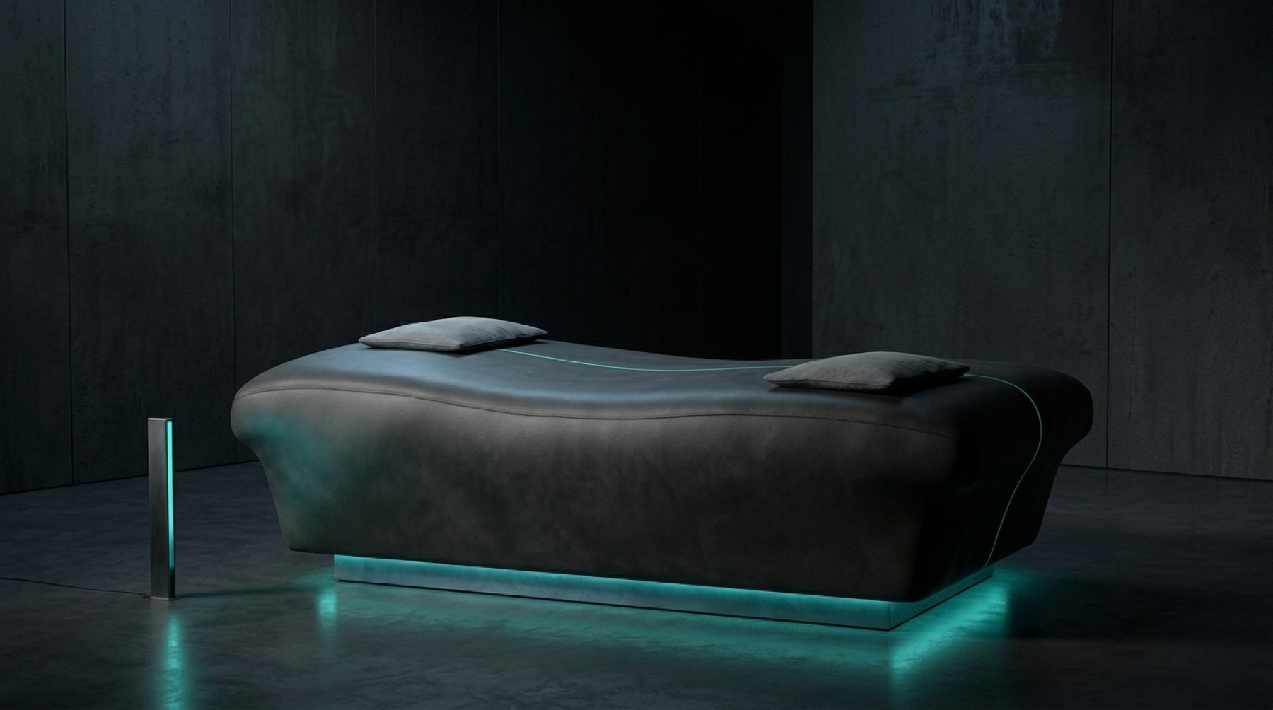 Zencora Ultimate with under-lighting in a concrete studio